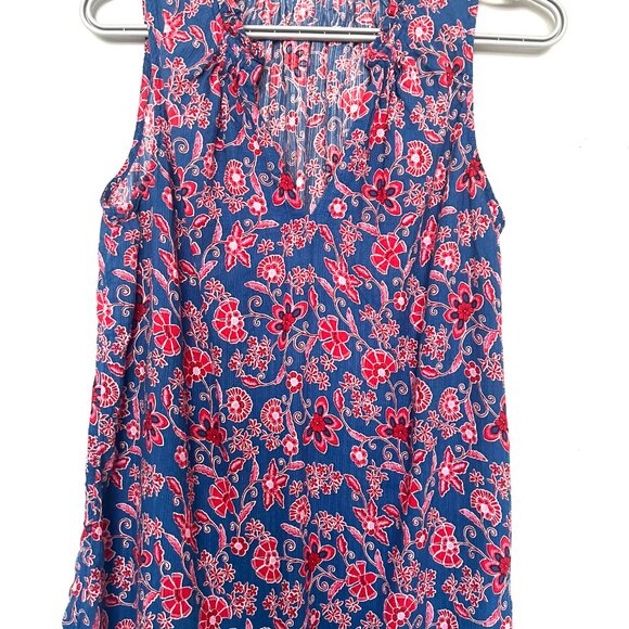 Gap Cotton sleeveless floral pattern top v neck - Picture 4 of 5